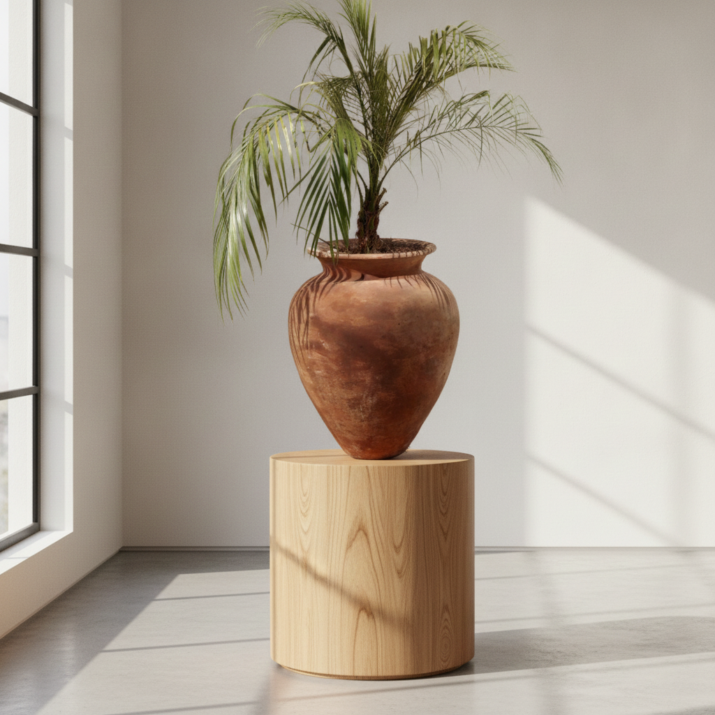 Handcrafted Terracotta Planter Vase – Rustic Indoor Decorative Pot